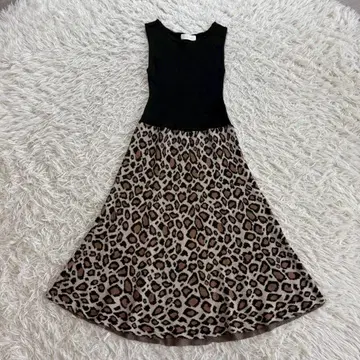 선착순 앙데팡당 도킹 원피스 M 사이즈 레오파드 무늬