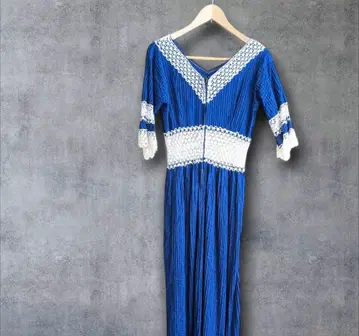 70s 빈티지 레이스 원피스