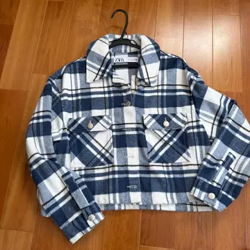 ZARA 체크 무늬 자켓