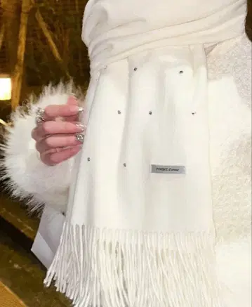 POMME d'amour rhinestone 머플러