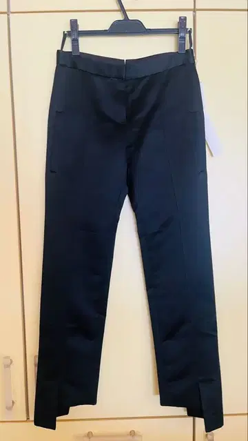 새틴 블랙 팬츠 코시노 히로코 인터내셔널