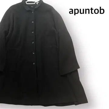 새상품급 apuntob 캐시미어 벌룬 롱 코트