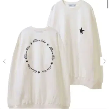 컨버스 도쿄 미사용 백 프린트 서클 로고 디자인 맨투맨