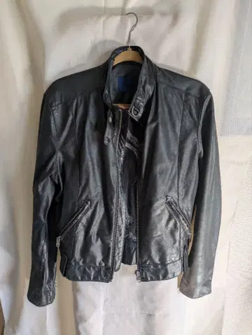 GAS 블랙 가죽 자켓 사이즈 M