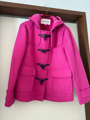 Ray BEAMS 핑크 더플 코트