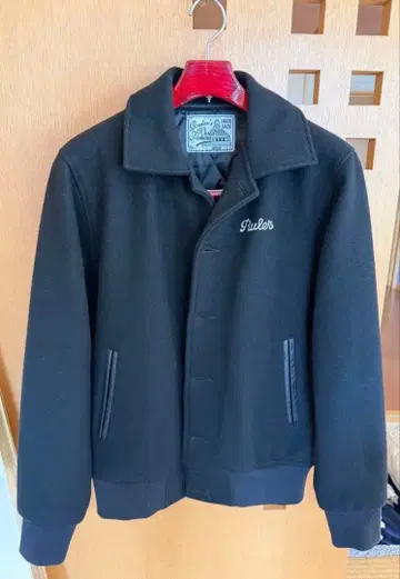 RULER 루 멜톤 울 자켓 자수 M 바시티 자켓