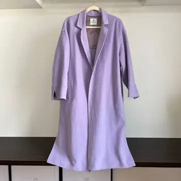 nano 라벤더 롱 코트