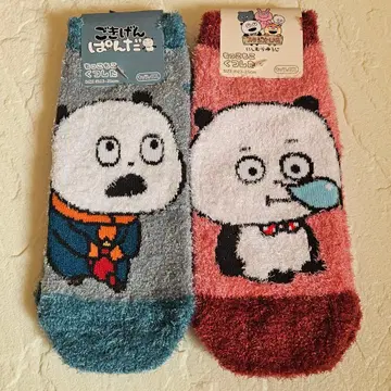 니시무라 유우지 스튜디오 UG 복슬복슬 양말 2족 세트 기분 좋은 판다