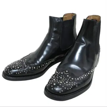 Churck's/스터드 장식 사이드 고어 부츠 블랙