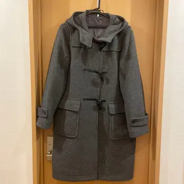 무인양품 그레이 더플 코트