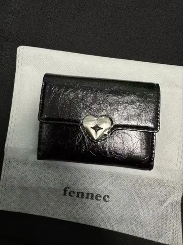 fennec 블랙 3단 폴더형 지갑