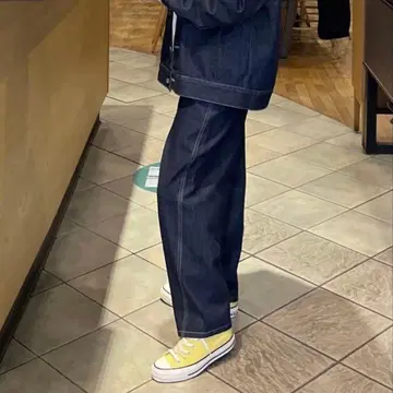 FASHIRU 커브 데님 팬츠