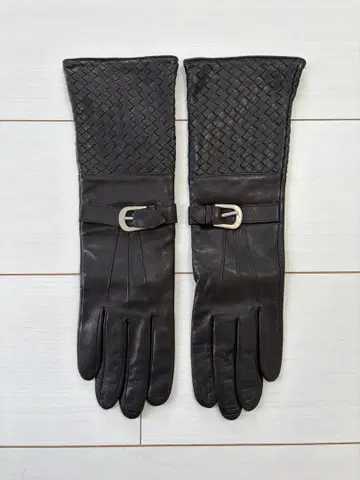 Boerio 블랙 가죽 그로브 장갑 7 사이즈 MADE IN ITALY