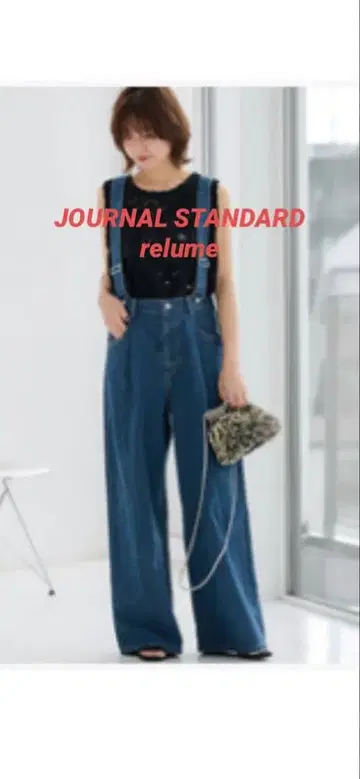 JOURNAL STANDARD relume 서스펜더 데님 블루 36