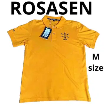 [택 포함 새상품] ROSASEN 로사센 골프 셔츠 오렌지 M