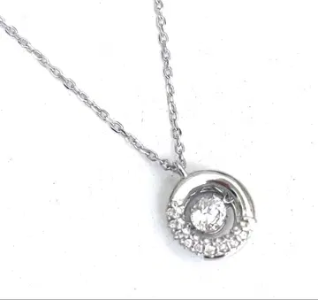 스와로브스키 목걸이 클리어 실버 주얼리 펜던트