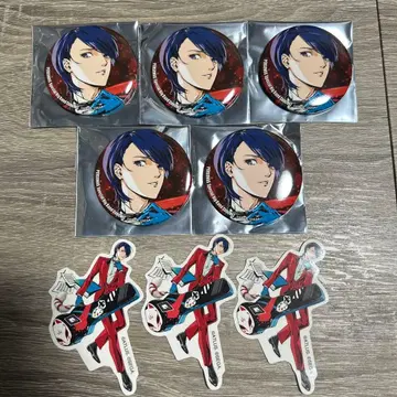 페르소나 5 빅밴드 콘서트 키타가와 유스케 캔뱃지 스티커 8개 세트