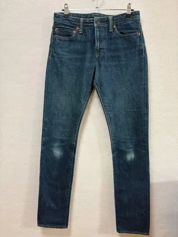 MONOTARO JEANS 다크 블루 스트레이트 데님 사이즈 W28