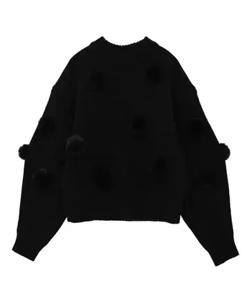 CLANE FUR DOT KNIT TOPS