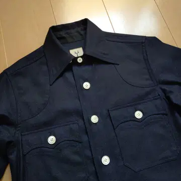 [ 레어 디자인 ] Scye 사이 롱 셔츠 원피스 네이비