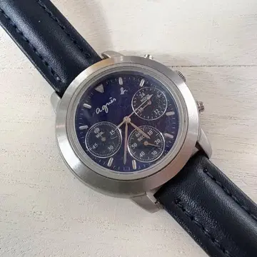 agnis b. 네이비 손목시계(쿼츠)