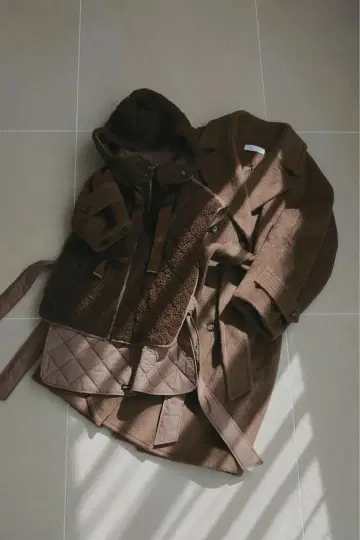 Mallow blue 리버 라이너 포함 롱 코트