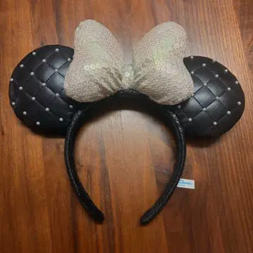 디즈니 머리띠 블랙 스팽글