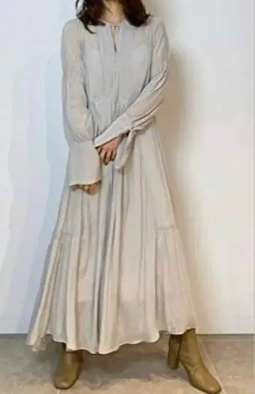 FRAY I.D 쉬폰 롱 원피스 FWFO204093 여성용