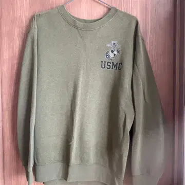 USMC 올리브 그린 크루넥 트레이닝복