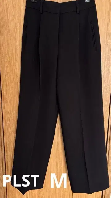 플라스테 PLST 더블 크로스 와이드 팬츠