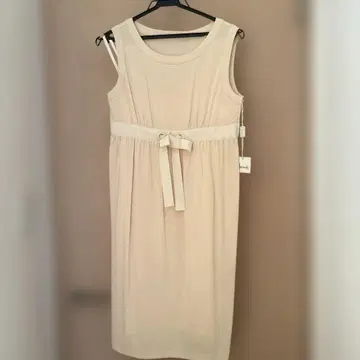 Harrods 슬리브리스 티셔츠 원피스 사이즈 2 베이지