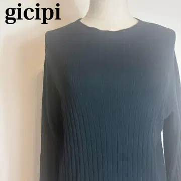 gicipi 지치피 리브 니트 긴팔 캐시미어 혼방 이너 슬림 이탈리아제