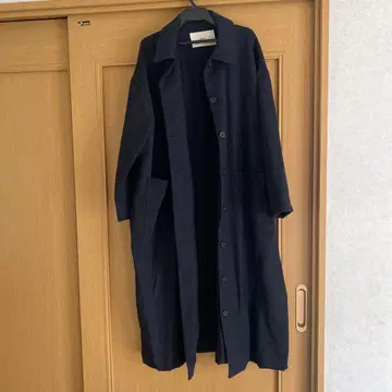 MidiUmi 네이비 롱 코트