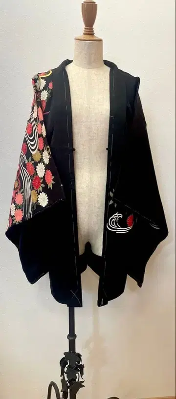 새상품 새상품급 럭셔리 예복용 블랙 에바하오리