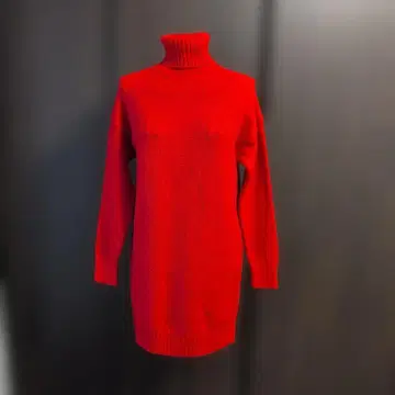 니트 원피스 터틀넥 F