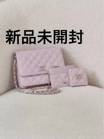 다리치 DD 로고 퀼팅 트래블 세트 PUR 백