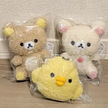 리락쿠마 복슬복슬 봉제 인형 3세트 코리락쿠마 키이로이트리