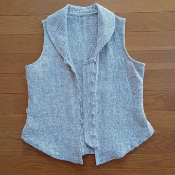 우사토 의류 슬리브리스 상의 베스트 수제