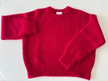 플러피 크루넥 니트