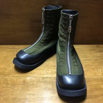 미사용 40 사이즈 DIRK BIKKEMBERGS 프론트 지퍼 부츠