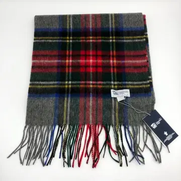 존스톤스 중형 머플러 스카프 그레이스 스튜어트 타탄 체크