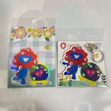 먀크먀크 뚱끄뚱끄 스티커 아크릴 키링 만박 화박