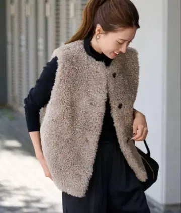 FRAMeWORK 인조 모피 베스트