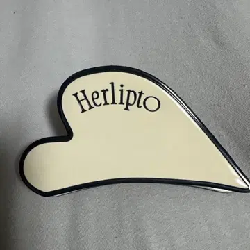 Herlipto 하트 모양 헤어 클립 아이보리