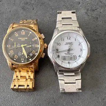 KIMSOUN & CASIO 아날로그 손목시계 세트