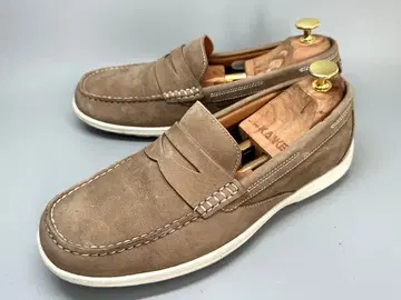 락포트 25.5cm 남성용 코인 로퍼 슬립온 베이지 신발