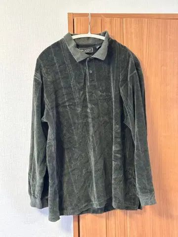 M.E. SPORT 벨로아 피케 셔츠 다크 그린