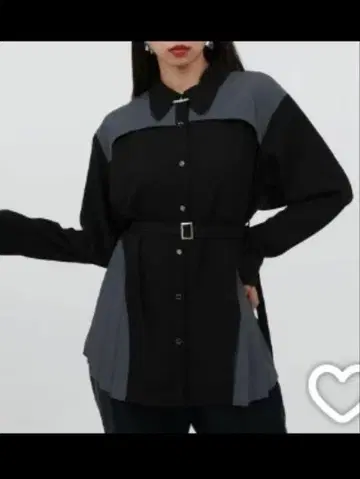 HARE 하이쇼크 벨트 플리츠 셔츠