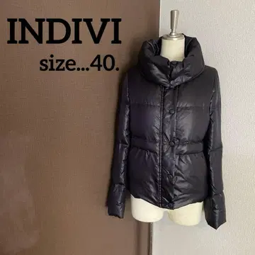 INDIVI 인디비 볼륨 카라 스탠드 카라 다운 코트