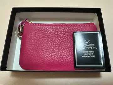 미사용 새상품 소메스 안장 피콜로 슬림 파우치 핑크